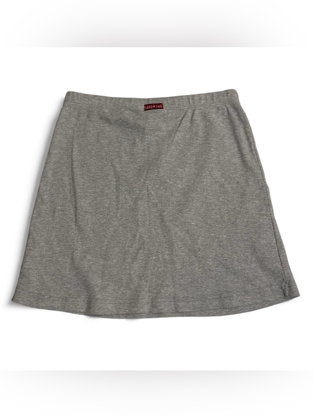 NEW Hard Tail gray ribbed mini skirt